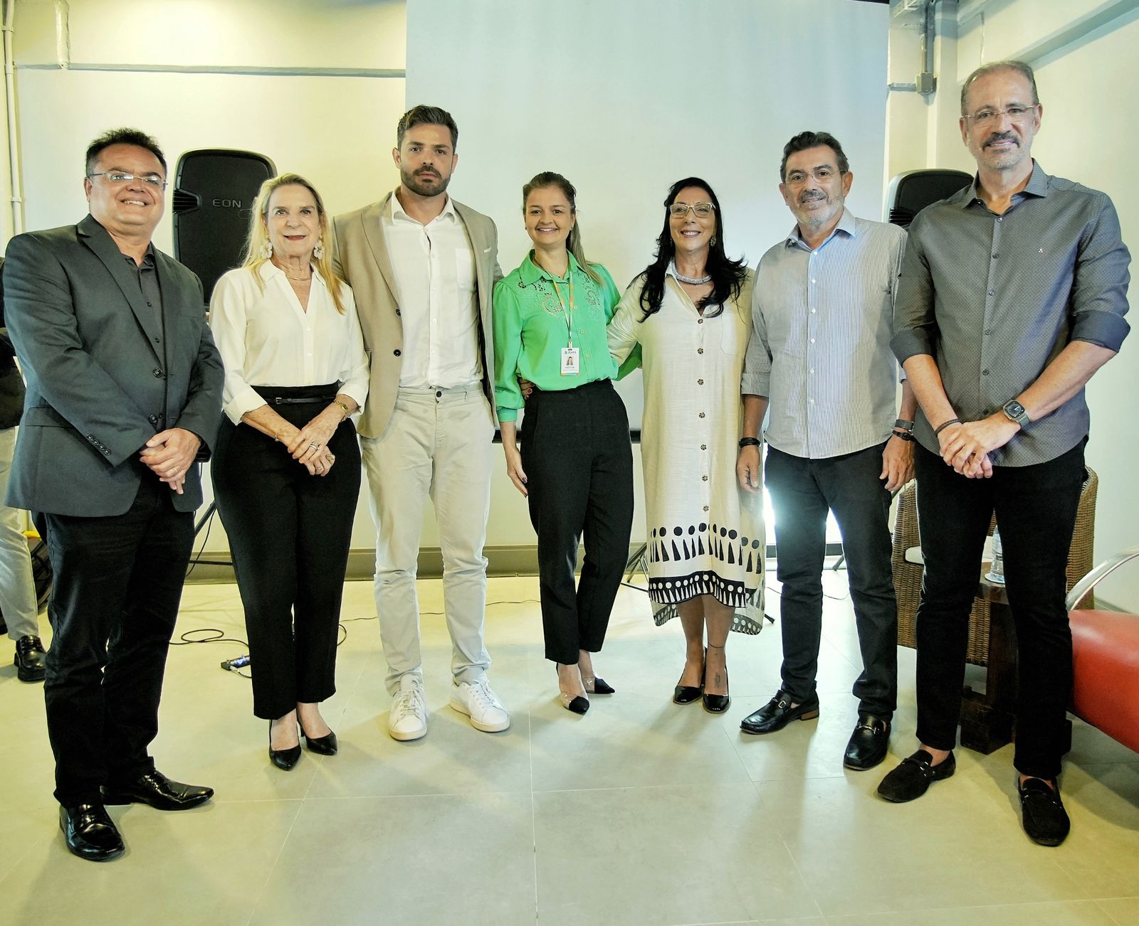 Estevão Lima de Carvalho Rocha, Anya Ribeiro, Murilo Rocha, Yrwanna Guerra, Cleide Andrade, Alexandre Pereira e Régis Medeiros (Crédito: Rogério Lima)